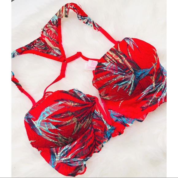 PINK Victoria's Secret Other - PINK VS Tropical Pushup Bralette✨SMALL